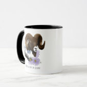 Mug Bélier majestueux de gros mouton brun de montagne (Devant gauche)