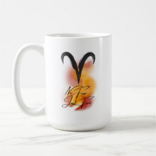 Mug Bélier 'Pas de Peur, Juste du Feu' Fierté du Zodia