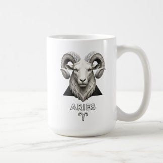 Mug Bélier Zodiaque Bélier Classique Astrologie Noir B