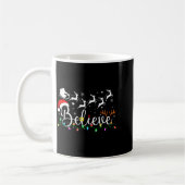 Mug Believe Santa Claus Believe Christmas Matching Paj (Gauche)