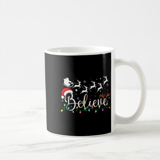 Mug Believe Santa Claus Believe Christmas Matching Paj (Droite)