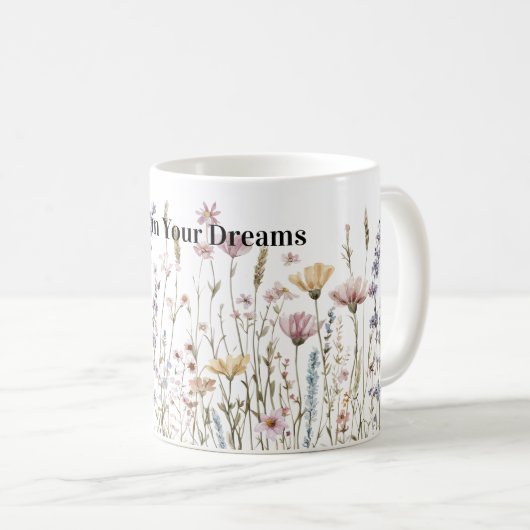 Mug Believe Wild Flowers (Devant droit)