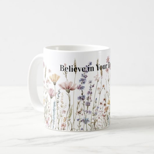 Mug Believe Wild Flowers (Devant gauche)