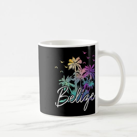 Mug Belize Beach Palm Trees Vintages (Droite)