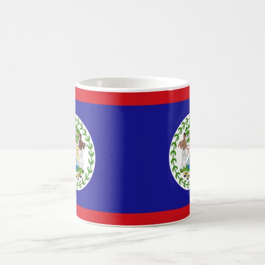 Mug Bélize Drapeau en céramique Musique (Centre)
