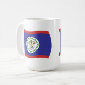 Mug Bélize Drapeau Musique (Devant gauche)
