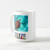 Mug Bélize Sea Turtle Blue Ocean Beach Travel Photo (Devant gauche)