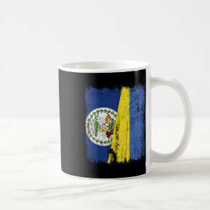 Mug Belize Ukraine Demi-drapeau Héritage ukrainien bél