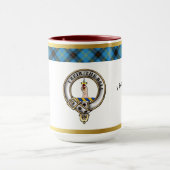 Mug Bell Clan Badge Tartan & Motto (Centre)