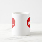 Mug BELL NAME Cœur Rouge Amour (Centre)