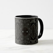 Mug Belladonna Abstract Black and Gray Fluid Art (Devant droit)