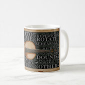 Mug Belle affiche de pratique du violon (Devant droit)
