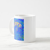 Mug Belle Amour Bleu Bleu Imprimer Art vectoriel Flash (Devant gauche)