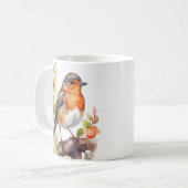Mug Belle aquarelle américaine Robin Bird (Devant gauche)