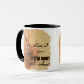 Mug Belle Aquarelle de lapin de Pâques (Devant gauche)