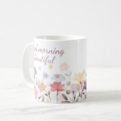 Mug Belle aquarelle du matin Fleurs d'art (Devant gauche)
