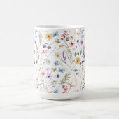 Mug Belle aquarelle Fleurs et papillons (Centre)