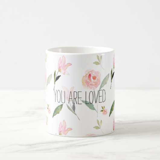 Mug Belle aquarelle florale (Centre)