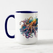Mug Belle aquarelle pieuvre (Gauche)
