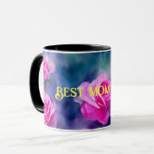 Mug Belle Aquarelle Rose Rose Collection tendance (Devant gauche)
