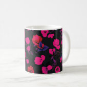 Mug Belle aquarelle tulipe fleurs transparent patte (Devant droit)