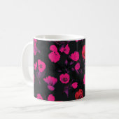 Mug Belle aquarelle tulipe fleurs transparent patte (Devant gauche)
