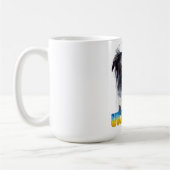 Mug Belle aquarelle Ukraine Chien et Papillon (Gauche)
