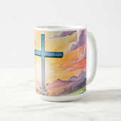 Mug Belle art aquarelle de Pâques (Devant droit)