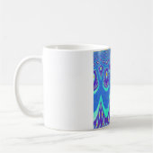 Mug Belle Art vectoriel d'impression batik Cyan Bleu r (Gauche)