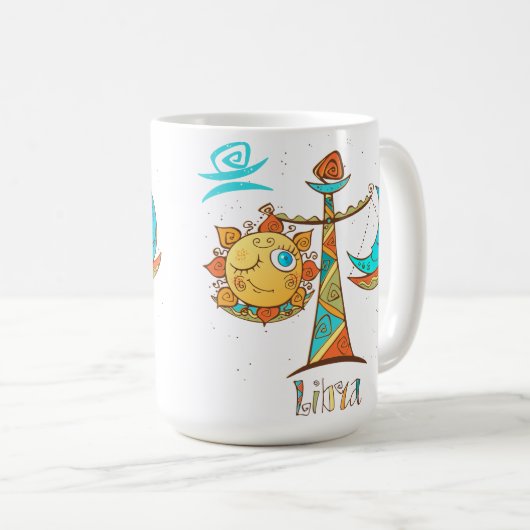Mug Belle balance Sun et Moon (Devant droit)