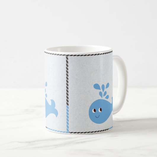 Mug Belle baleine avec bec (Devant droit)