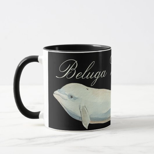 Mug Belle baleine de Beluga, Delphinapterus Leucas (Gauche)