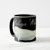 Mug Belle baleine de Beluga, Delphinapterus Leucas (Devant gauche)