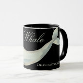 Mug Belle baleine de Beluga, Delphinapterus Leucas (Devant droit)