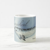 Mug Belle baleine Narwhal, Monodon Monoceros (Centre)