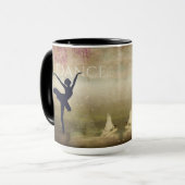 Mug Belle Ballerina Swan Lake Dance Vintage (Devant gauche)