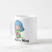 Mug Belle Beauticienne / Coiffeuse Styliste avec sèche (Devant gauche)