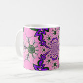 Mug Belle Bébé rose Floral Purple Shade Motif Art (Devant gauche)