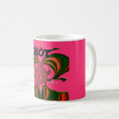 Mug Belle belle Africaine Hot rose rouge or vert (Devant droit)