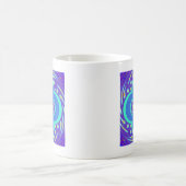 Mug Belle belle Afrique bleu Mandala Flora design (Centre)