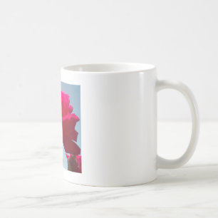 Mug Belle belle Rose céleste rouge contre bleu