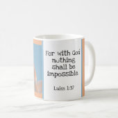 Mug Belle Bible Verse Flames Modèle photo sur mesure (Devant droit)