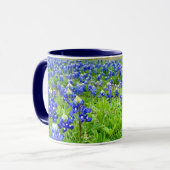 Mug Belle Bluebonnets Texas Photographie (Devant gauche)