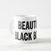 Mug Belle Bougie noire - Citation habilitante (Devant gauche)