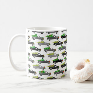 Mug Belle Camions de Noël Arbres Noël Fêtes