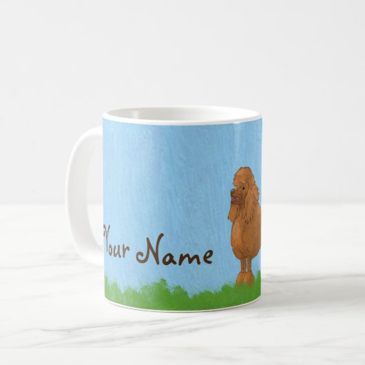 Mug Belle caniche Brown (Devant gauche)