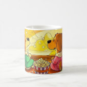 Mug Belle caricature chiens pop-corn et film (Centre)
