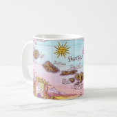 Mug Belle carte des îles hawaïennes (Devant gauche)