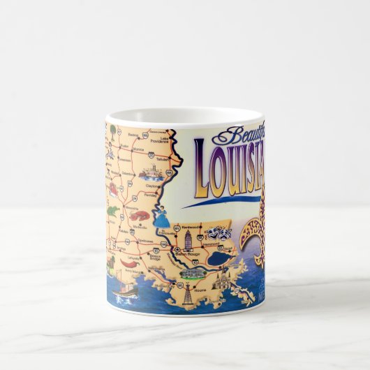 Mug Belle carte postale de Louisiane (Centre)