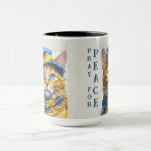 Mug Belle chatte jaune aux yeux bleus - ukraine (Centre)